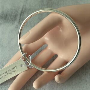 Seed & Sage Sterling Silver 925 Solid Thin Round Bangle Bracelet